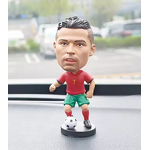 Bobbleheads Supplier - Resin Soccer Player Head Shaking Car Ornament