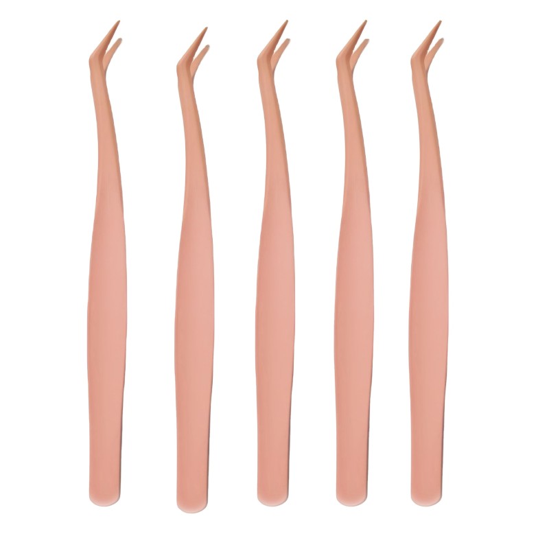 Eyelash Tweezers Supplier - Bulk L Shape Fiber Tip Applicators