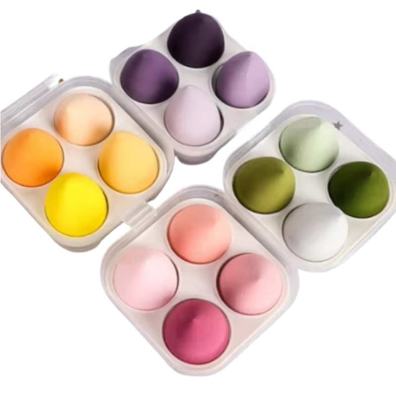 Makeup Sponge Set Supplier - Bulk 4pcs Egg Blenders Set