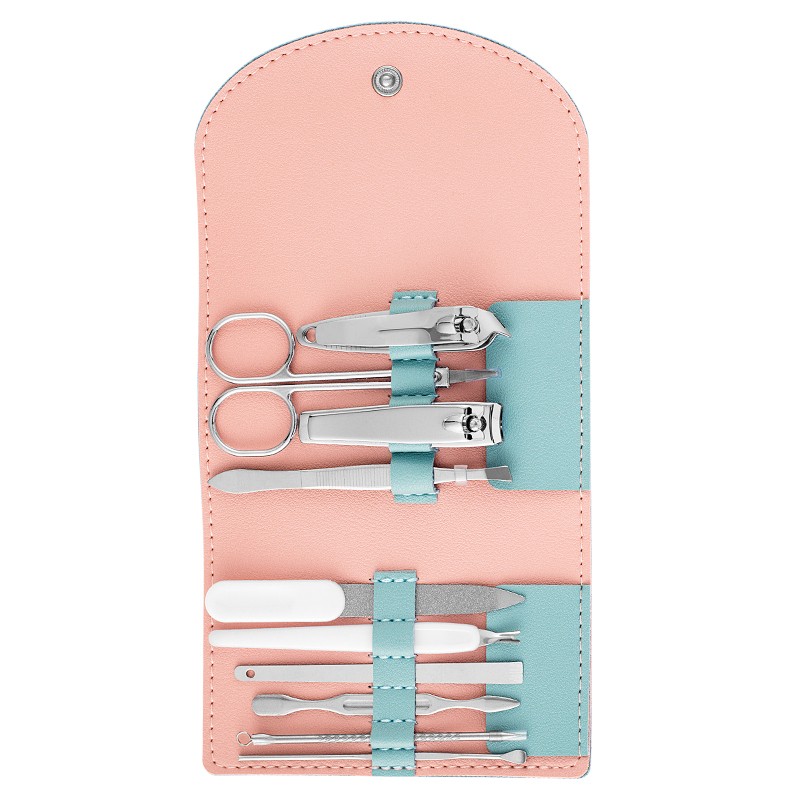 Nail Clipper Set Supplier - Bulk 10 in 1 With Leather Bag