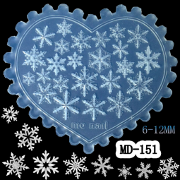 圣诞美甲模具供应商-批发手套帽子雪花设计