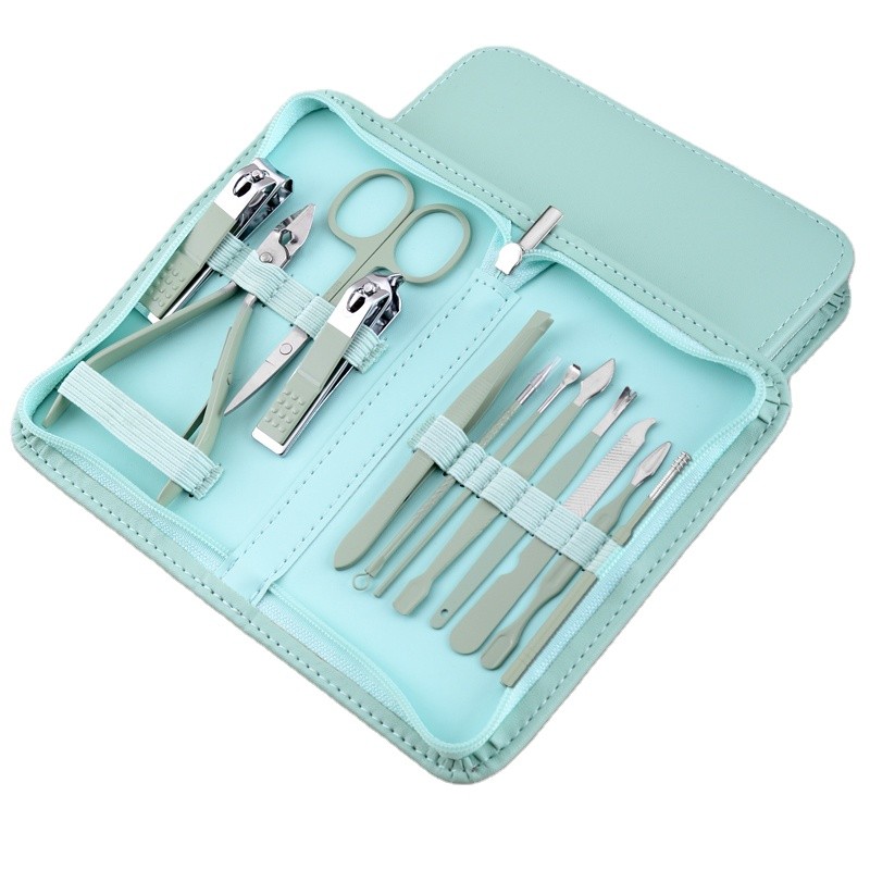Manicure Kit Factory - OEM 12 Pieces Cosmetic Tool Pedicure Set