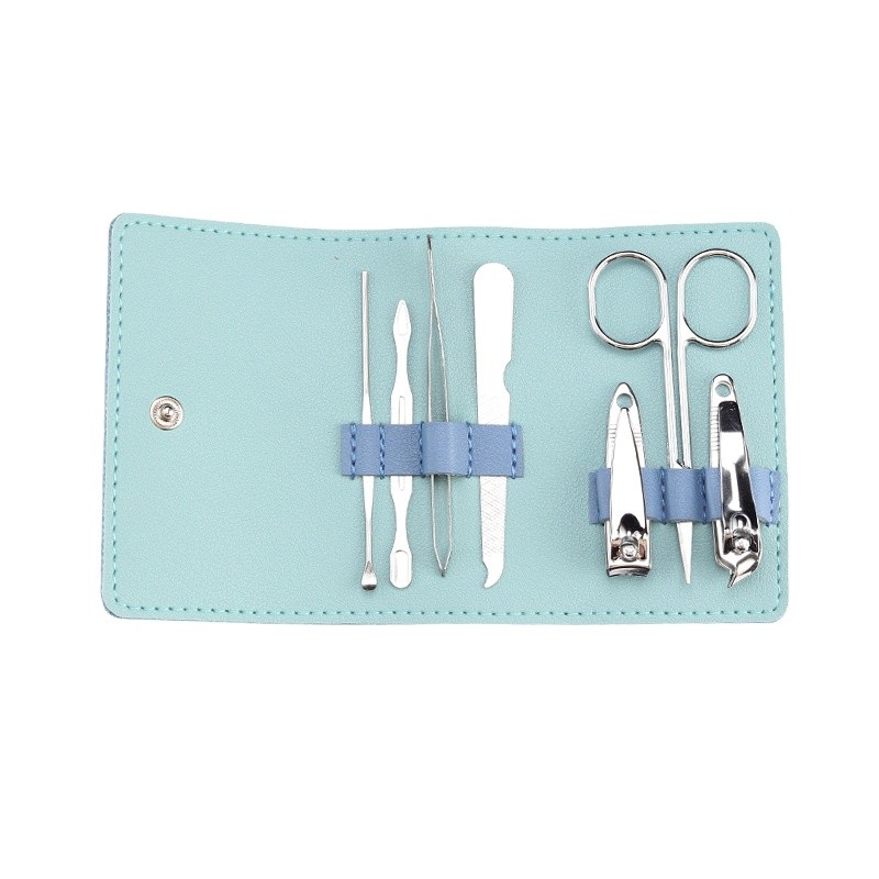Manicure Set Manufacturer - Custom 7 Pcs With Leather Bag