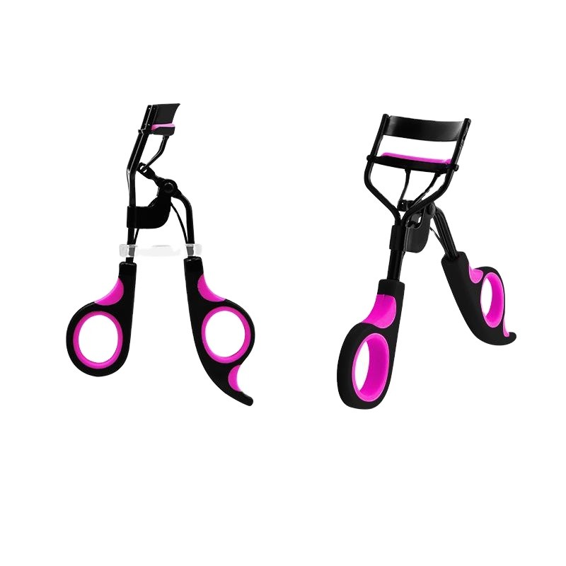 Eyelash Curler Factory - OEM Black Pink With Silicone Pad Tool