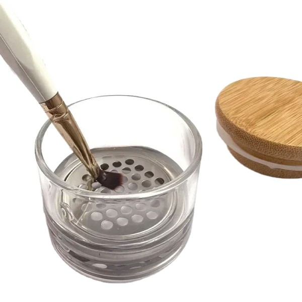 美甲清洗杯生产商-可定制玻璃水晶过滤杯