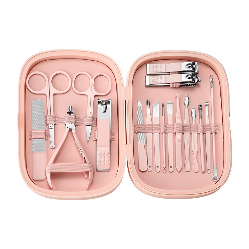 Manicure Set Manufacturer - Custom 18 Pcs Stainless Steel Tools