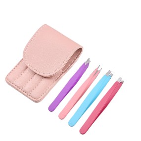 Eyebrow Tweezers Manufacturer - Custom 6pcs Precision Curved Set