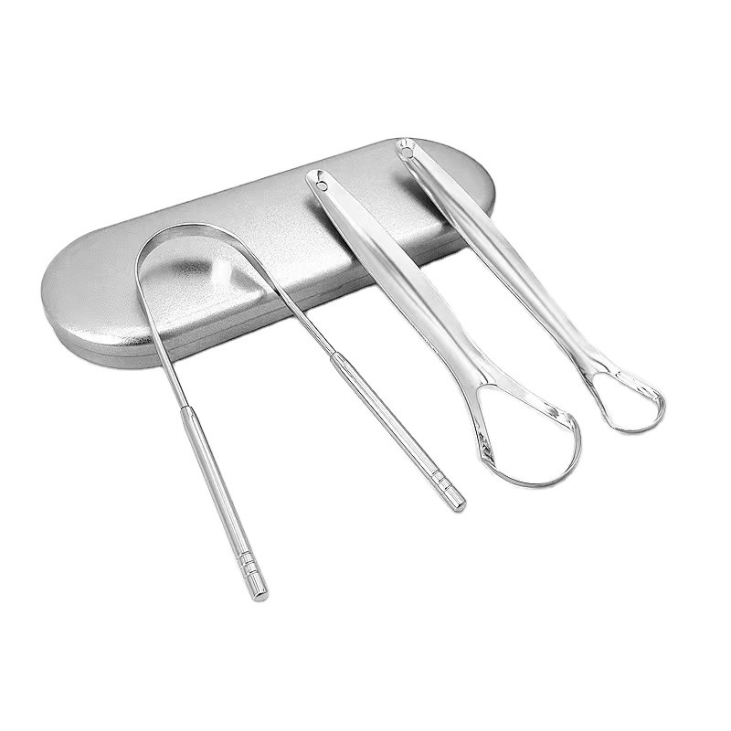 Tongue Scraper Supplier - Bulk 3-Pack With Travel Case