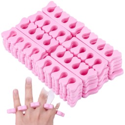 脚趾分离器供应商-批发100件粉色海绵凝胶工具