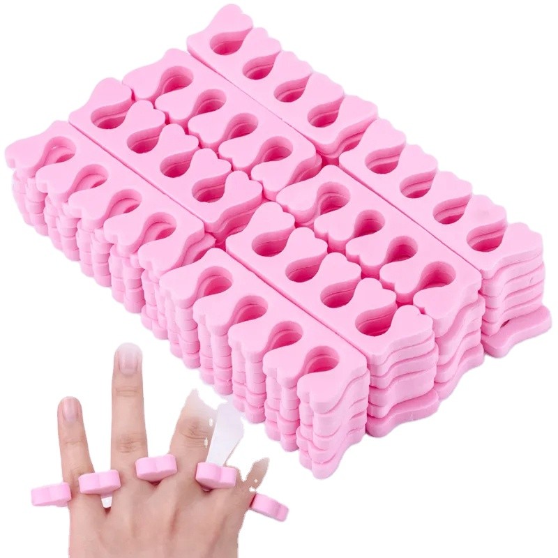 Toe Separators Supplier - Bulk 100pcs Pink Sponge Gel Tools
