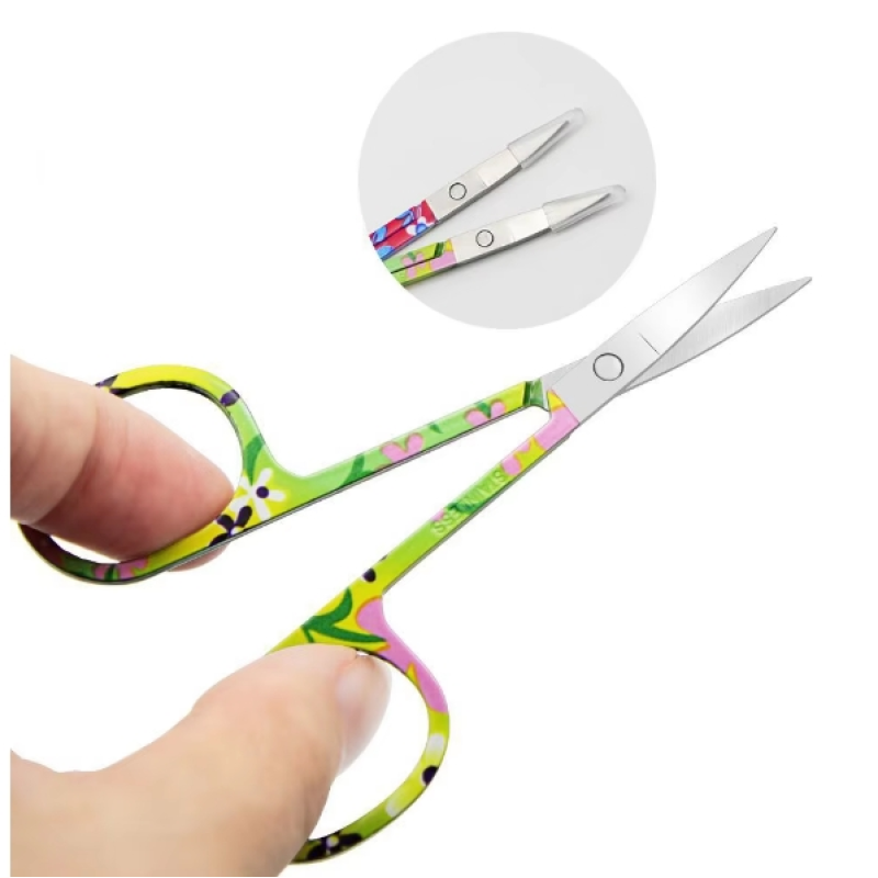 Eyebrow Scissors Factory - OEM Colorful Paint Handle Scissors
