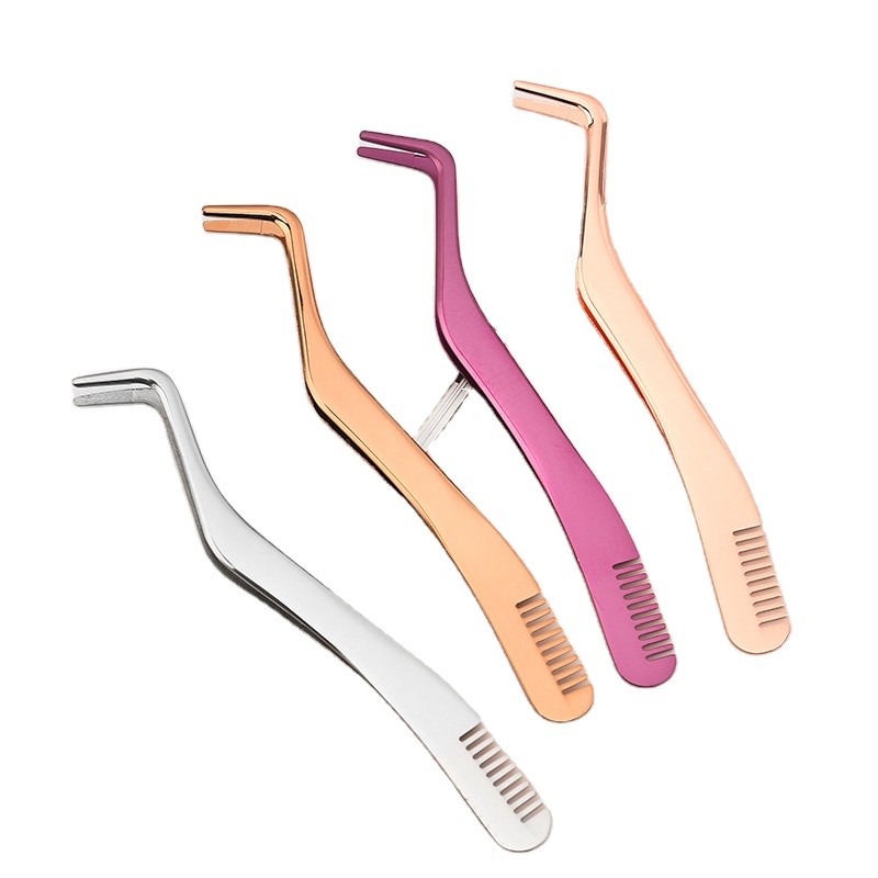 Eyelash Tweezer Manufacturer - Custom C-Shaped Curved Tweezers