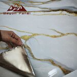 Wallpaper Factory - Modern High Quality Glossy Marble Self-Adhesive PVC