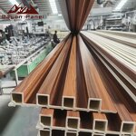 PVC Wall Panels Factory - Modern Grooved Wood Pattern 168*22mm 3D