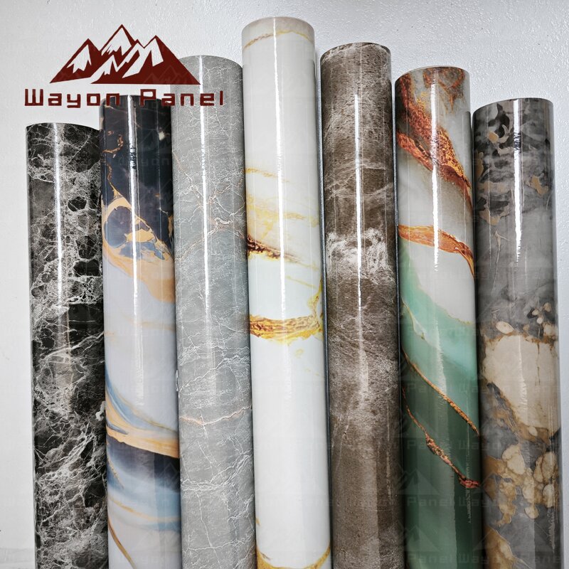 Wall Decoration Film Supplier - Marble Texture PVC Laminate Self-Adhesive Stone