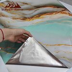 Wallpaper Supplier - Modern Self-Adhesive Marble PVC Film Waterproof Kitchen