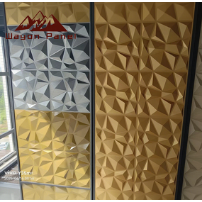 PVC Wall Panels Factory - Luxury Modern 3D Geometric Waterproof Fireproof TV