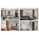 PVC Wall Panels Factory - Modern Waterproof 2-3 mm UV Marble Plastic Sheet