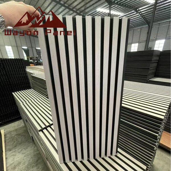 Acoustic Panels Supplier - Polyester Fiber Wood Slats Hotel 3D Model Design