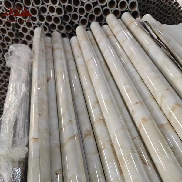 Wallpaper Factory - Gold Series Anti-smoke Marble Pattern Self-Adhesive Kitchen