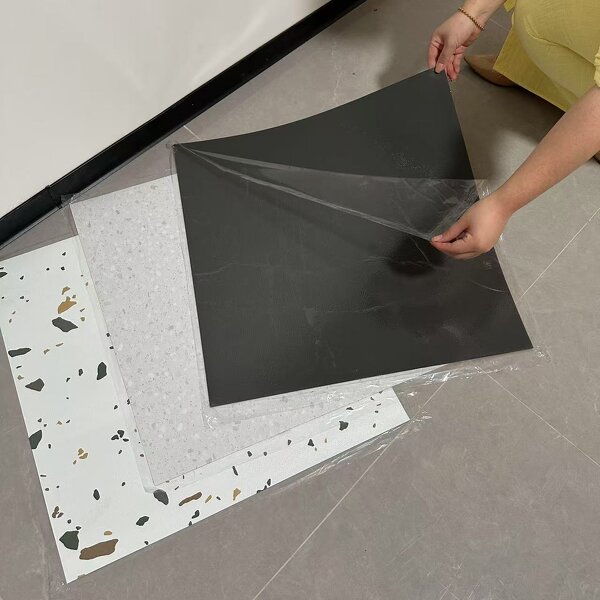 PVC Flooring Supplier - 600*600mm Self-Adhesive Marble Waterproof Wear