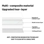 Wallpaper Factory - Gold Series Anti-smoke Marble Pattern Self-Adhesive Kitchen