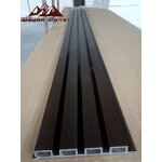 PVC Wall Panels Factory - Modern Grooved Wood Pattern 168*22mm 3D