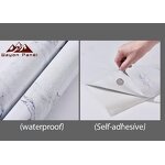 Wall Paper Supplier - Modern 60cm Marble Self-Adhesive High-Gloss Bathroom