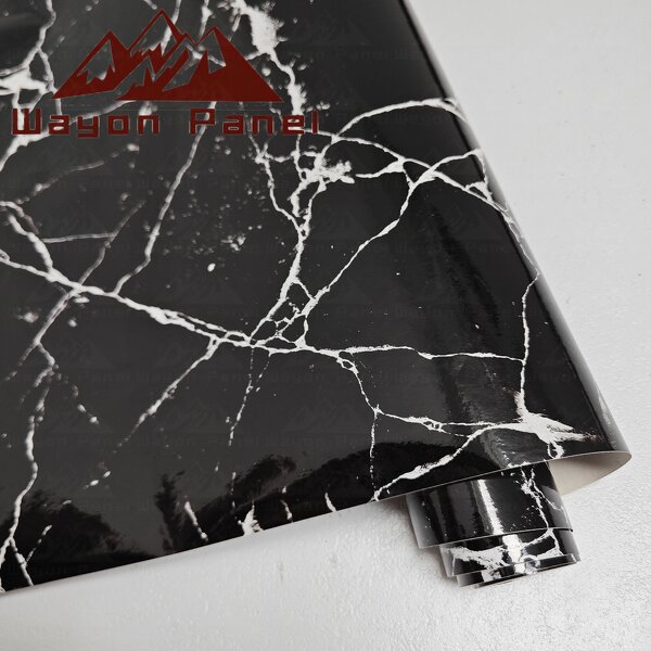 Wall Paper Supplier - Modern 60cm Marble Self-Adhesive High-Gloss Bathroom