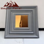 PVC Wall Panels Factory - Luxury White Industrial Geometry 3D Brick Waterproof