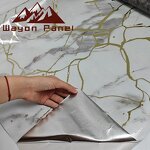 Wall Paper Supplier - Modern 60cm Marble Self-Adhesive High-Gloss Bathroom