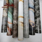 Wallpaper Factory - 2025 Grey Stain-resistant Marble Self-adhesive Kitchen
