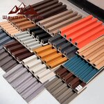 PVC Wall Panels Factory - Modern Grooved Wood Pattern 168*22mm 3D