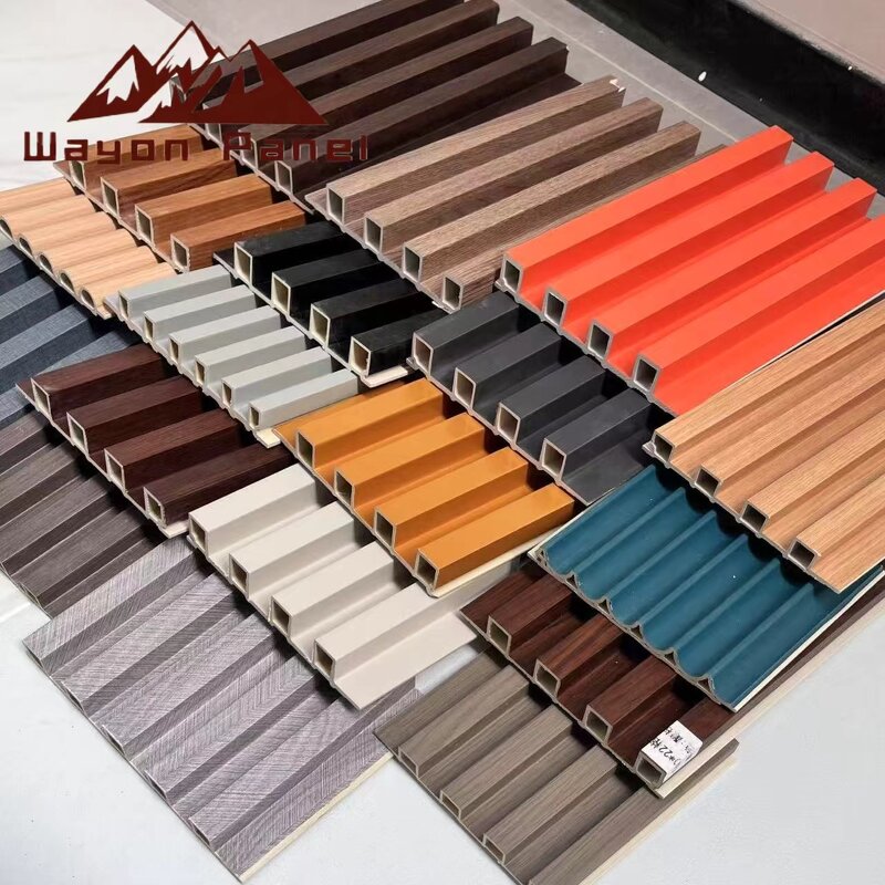 PVC Wall Panels Factory - Modern Grooved Wood Pattern 168*22mm 3D