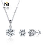 Moissanite Set Factory - OEM Silver Jewelry