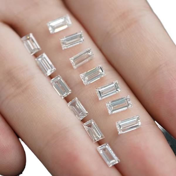 Lab Created Diamond Factory - OEM White HPHT Baguette