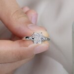 Lab Diamond Ring Factory - OEM 14K White