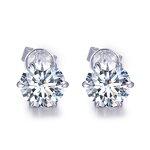 Moissanite Earrings Factory - OEM 0.5ct 1ct