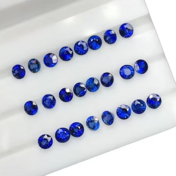 Lab Grown Sapphire Factory - OEM Round Cut Royal