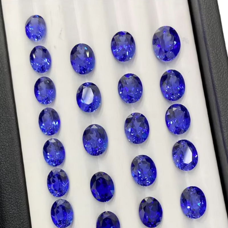 Lab Grown Sapphire Factory - OEM Oval Royal Blue