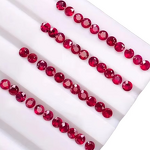 Lab Grown Ruby Factory - OEM Round Cut Pigeon