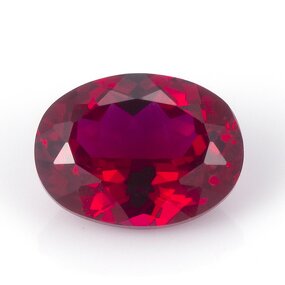 Lab Grown Sapphire Factory - OEM Oval Ruby