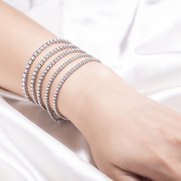 Moissanite Bracelet Factory - OEM 9k 10k 14k