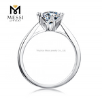 Moissanite Ring Factory - OEM White Gold Plated