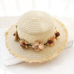 Ladies Straw Hat Factory - Hot Selling Detachable Flower Wreath Hat