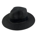 Panama Hat Manufacturer - Unisex Fedora Straw Sun Hat with Ribbon