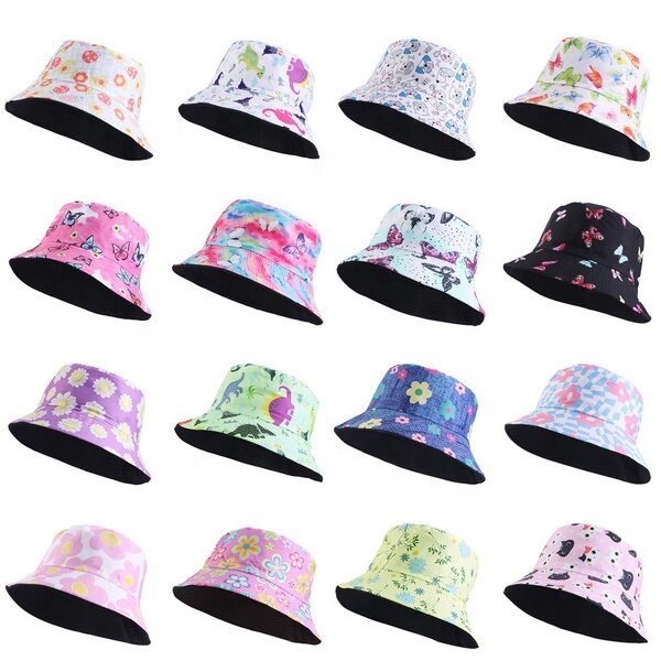 Bucket Hat Manufacturer - Hot Sale Butterfly Reversible Design