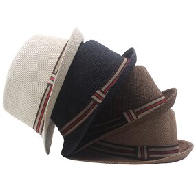 Felt Hat Manufacturer - Wholesale Stripes Jazz Fedora Sunshade Hat