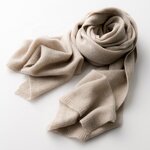 Scarf Shawl Factory - Unisex Long Pashmina Plain 100% Cashmere