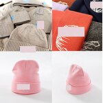 Knit Beanie Factory - Embroidered Patch Logo Cuffed Yellow Beanie